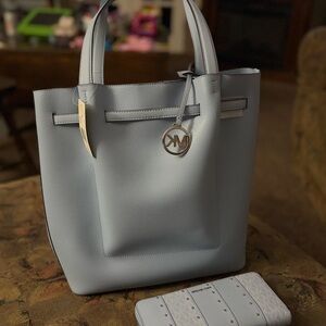 Michael Kors Sky Blue Tote with Wallet